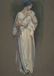 Tidlig undersøgelse for af Edwin Austin Abbey