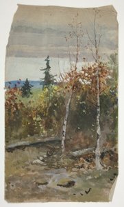 Efterårslandskab af Edwin Austin Abbey