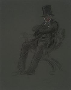 Figurstudie for af Edwin Austin Abbey