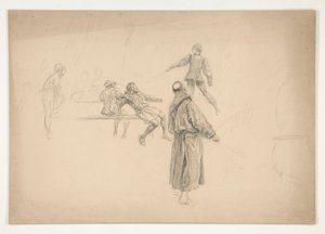 Figurtegning af Edwin Austin Abbey
