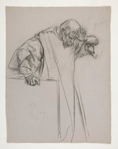 Figurstudier for kong Arthur af Edwin Austin Abbey