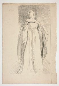 Figurstudie for af Edwin Austin Abbey
