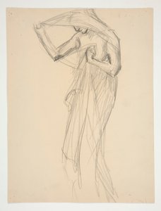 Figurstudie for af Edwin Austin Abbey
