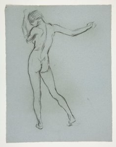 Figurstudie for af Edwin Austin Abbey
