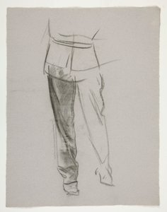 Figurstudie for af Edwin Austin Abbey