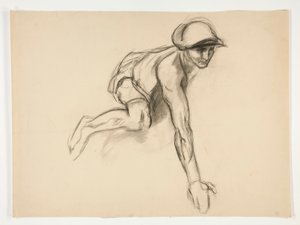 Figurstudie for af Edwin Austin Abbey