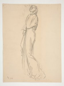 Figurstudie for af Edwin Austin Abbey