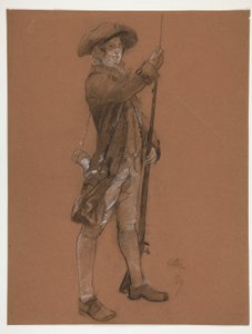 Figurstudie for af Edwin Austin Abbey