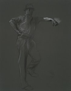 Figurstudie for af Edwin Austin Abbey
