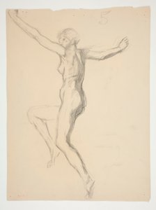 Figurstudie for af Edwin Austin Abbey