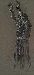 Figurstudie for af Edwin Austin Abbey