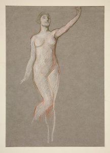 Figurstudie for af Edwin Austin Abbey