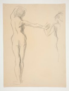 Figurstudie for af Edwin Austin Abbey