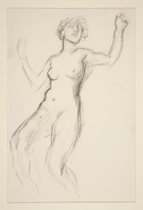 Figurstudie for af Edwin Austin Abbey