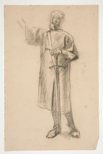 Figurstudie for af Edwin Austin Abbey