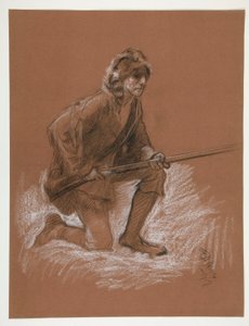 Figurstudie for af Edwin Austin Abbey