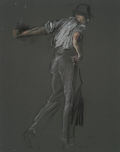 Figurstudie for af Edwin Austin Abbey