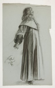 Figurstudie for kong Arthur af Edwin Austin Abbey