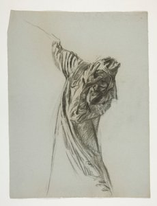 Figurstudie for kong Arthur af Edwin Austin Abbey