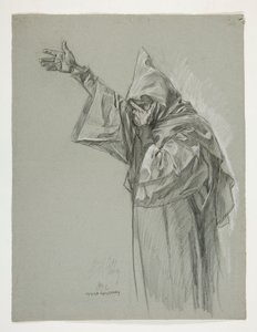 Figurstudie for kong Arthur af Edwin Austin Abbey