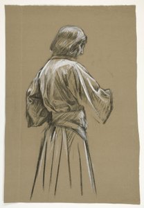 Figurstudie for kong Arthur af Edwin Austin Abbey