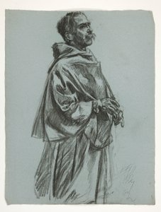 Figurstudie for kong Arthur af Edwin Austin Abbey