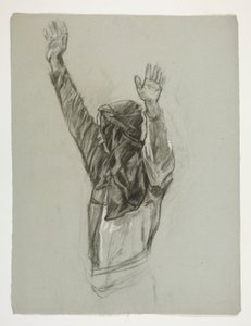 Figurstudie for kong Arthur af Edwin Austin Abbey