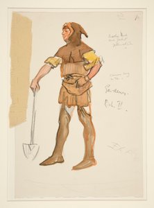 Gartner, kostumeskitse til Henry Irving af Edwin Austin Abbey