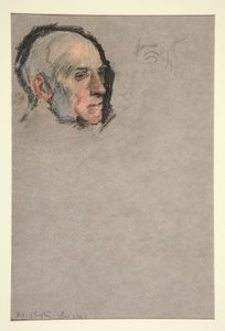 Hoved af en mand, kroning af Edward VII portræt af Edwin Austin Abbey