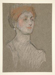 Kvindehoved, Kroning af Edward VII. af Edwin Austin Abbey