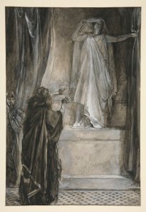 Hermione - Akt V, Scene III, Vinteren af Edwin Austin Abbey