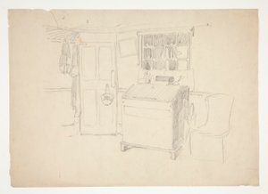Interiørstudie af Edwin Austin Abbey