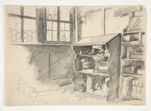 Interiørstudie: Rothenburg af Edwin Austin Abbey