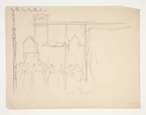 Isabella and the Duke (studie for .1108), fra Measure for Measure af Edwin Austin Abbey