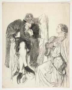 Kong Ludvig XI - Akt III, Scene III, Kong Henrik VI (Del III) af Edwin Austin Abbey