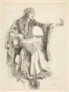 Lady Macbeth, akt III. scene iv, Macbeth af Edwin Austin Abbey