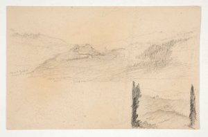 Landskab af Edwin Austin Abbey