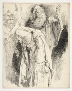 Lear med Cordelia død i sine arme, akt V, Scene iii, Kong Lear af Edwin Austin Abbey
