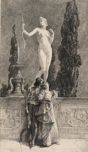 Lorenzo og Jessica: af Edwin Austin Abbey
