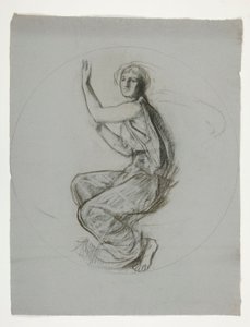 Medaljonstudie til vægmaleri i statens hovedbygning i Harrisburg, Pennsylvania, 1902-1911 (fuldført af John Singer Sargent) af Edwin Austin Abbey