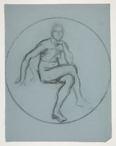 Medaljonstudie til vægmaleri i statens hovedbygning i Harrisburg, Pennsylvania, 1902-1911 (fuldført af John Singer Sargent) af Edwin Austin Abbey