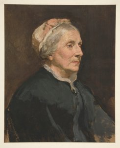 Portræt af en ældre kvinde (uidentificeret sitter) af Edwin Austin Abbey