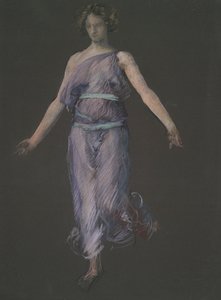 Muligt figurstudie for af Edwin Austin Abbey