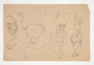 Ark med Doodles af Edwin Austin Abbey