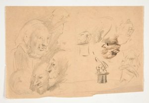 Ark med skitser af Edwin Austin Abbey