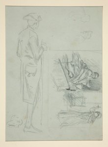 Ark med skitser af Edwin Austin Abbey