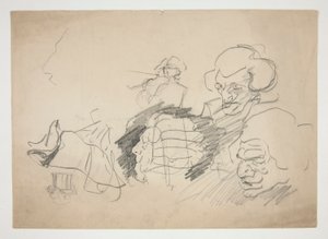 Ark med skitser af Edwin Austin Abbey