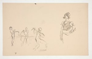 Ark med skitser af Edwin Austin Abbey