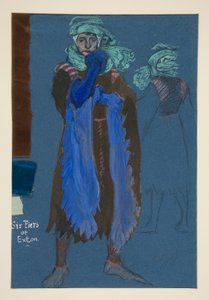 Six Piers of Exton, kostumeskitse til Henry Irving af Edwin Austin Abbey