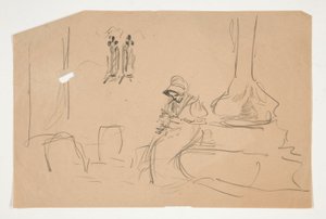 Skitse til af Edwin Austin Abbey